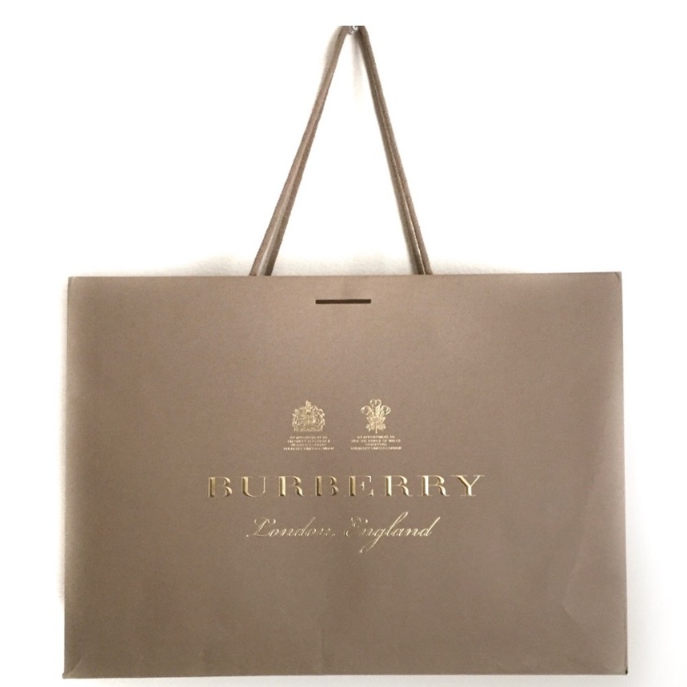 Burberry Gold Shopping Bag